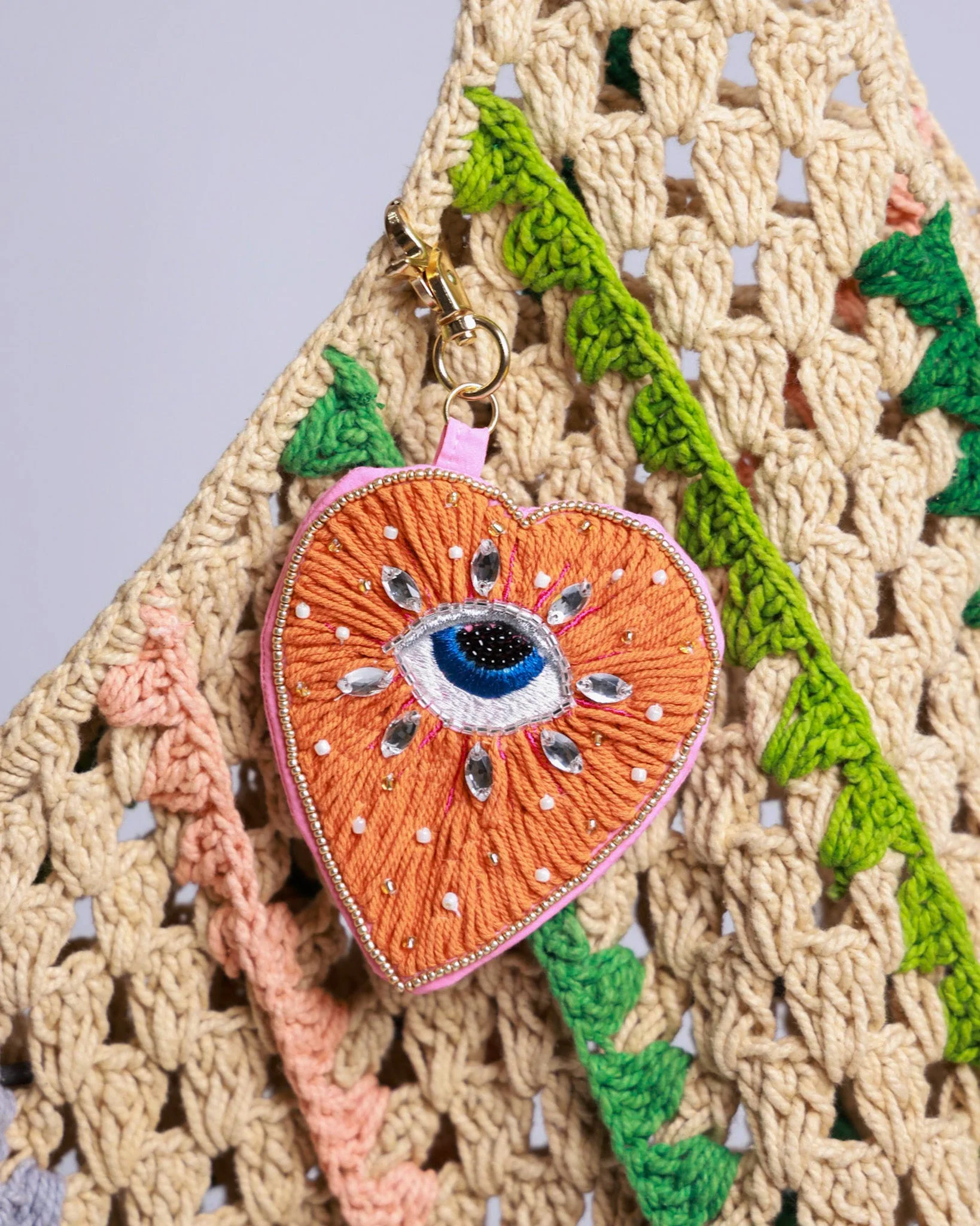 Auden Striped Macrame Shoulder Bag - Image 7