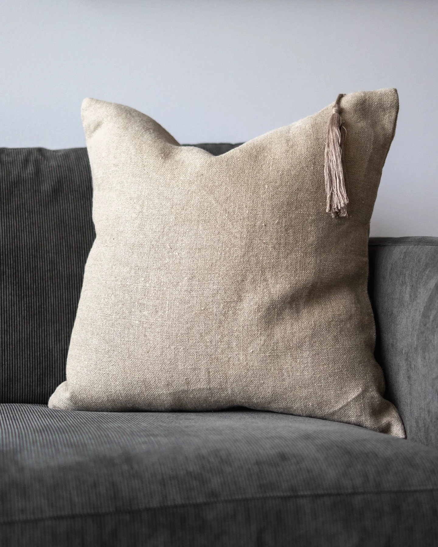 Chiara Organic Linen Throw Pillow - Image 7