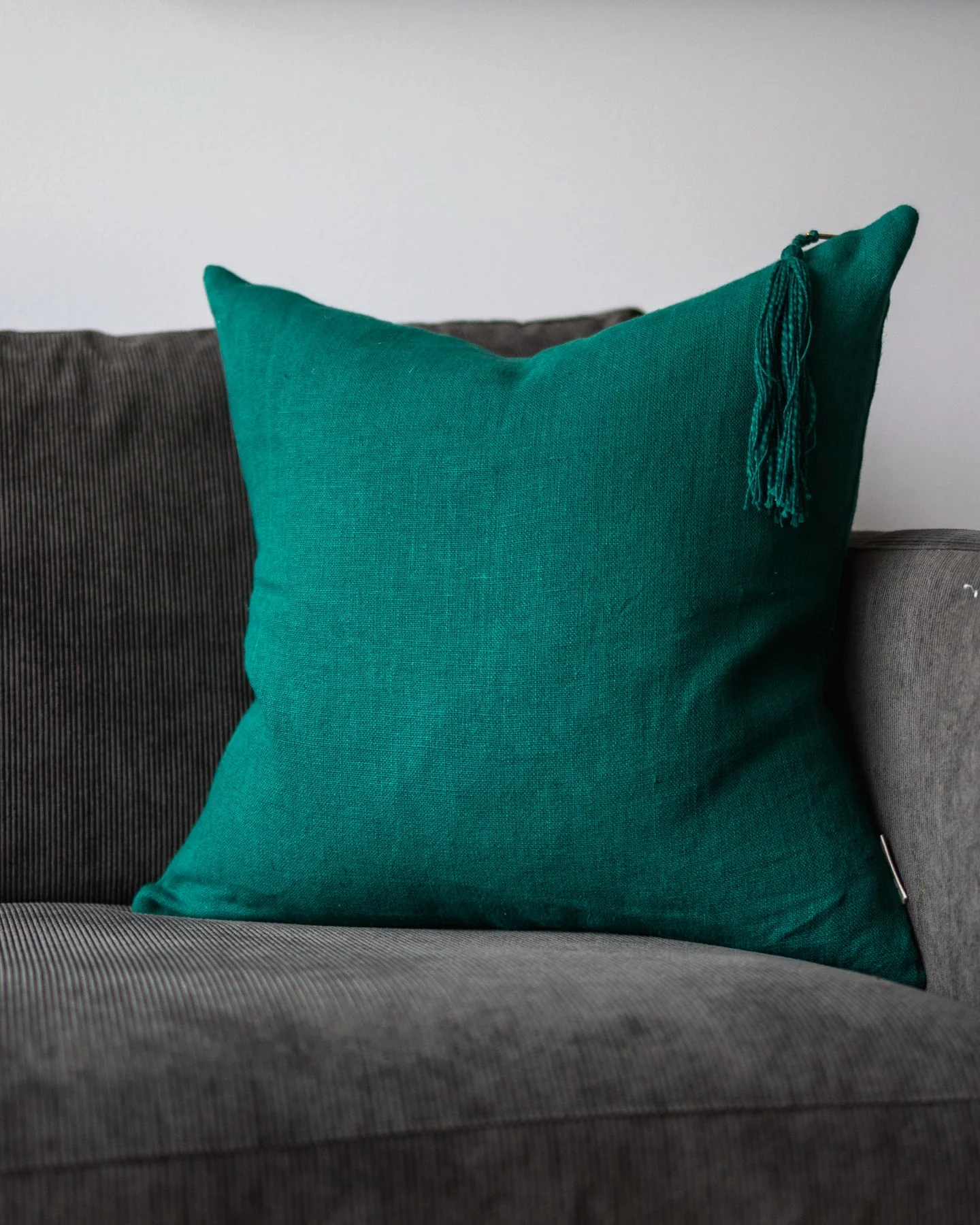 Chiara Organic Linen Throw Pillow - Image 18