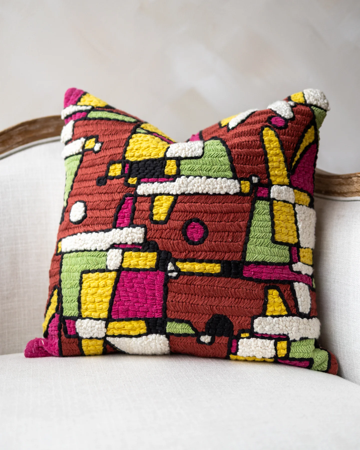 Drew Organic Cotton Throw Pillow $150 Today Only