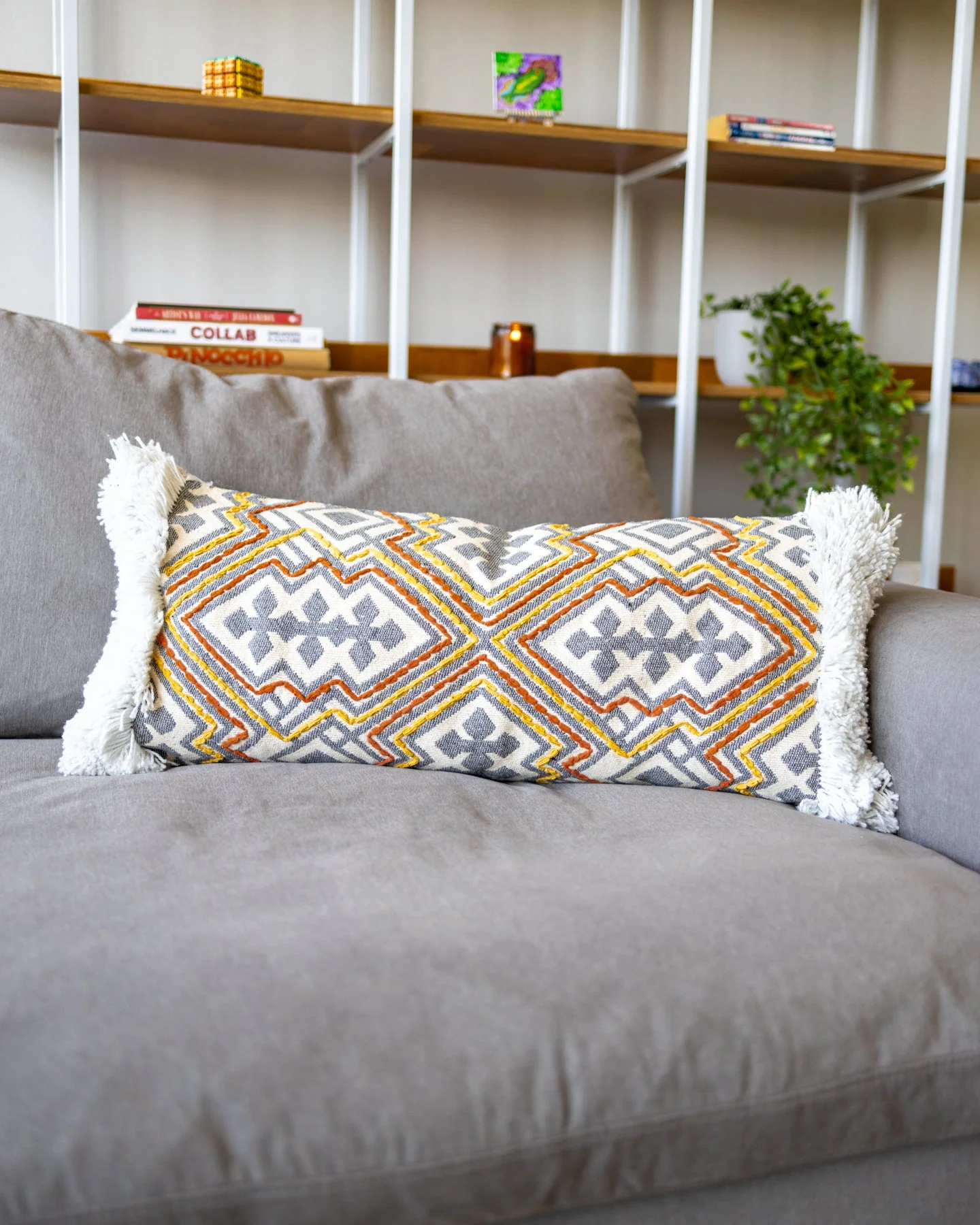 Edgar Organic Cotton Lumbar Pillow - Image 2