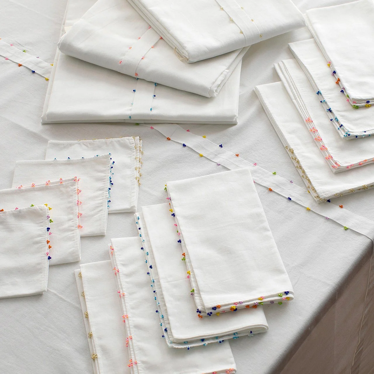 Eliana Hand Beaded Tablecloth - Image 3